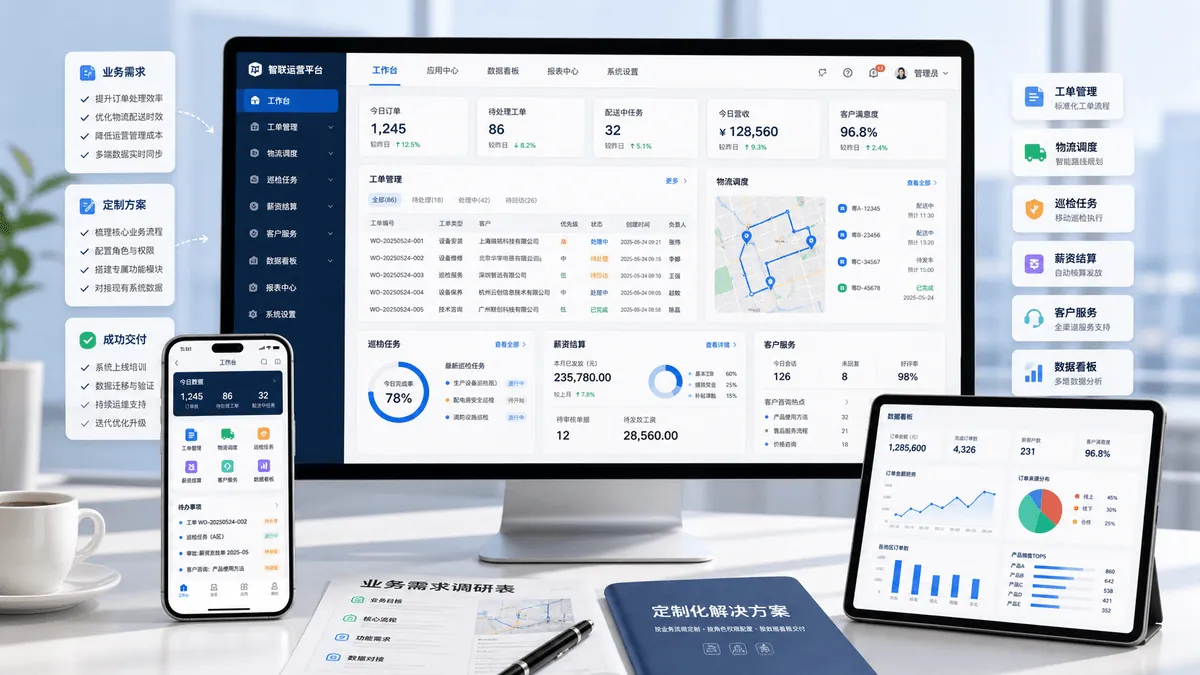 业务系统定制真实效果图
