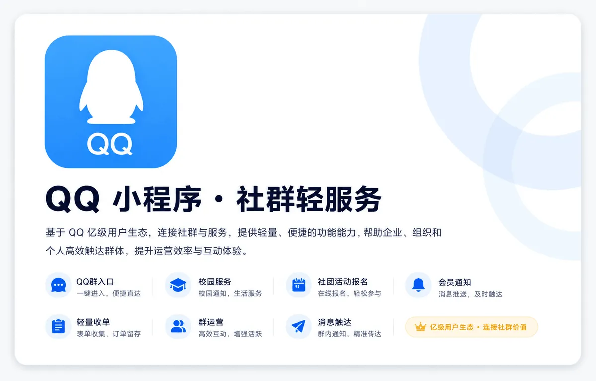 QQ 小程序品牌 LOGO 卡片图